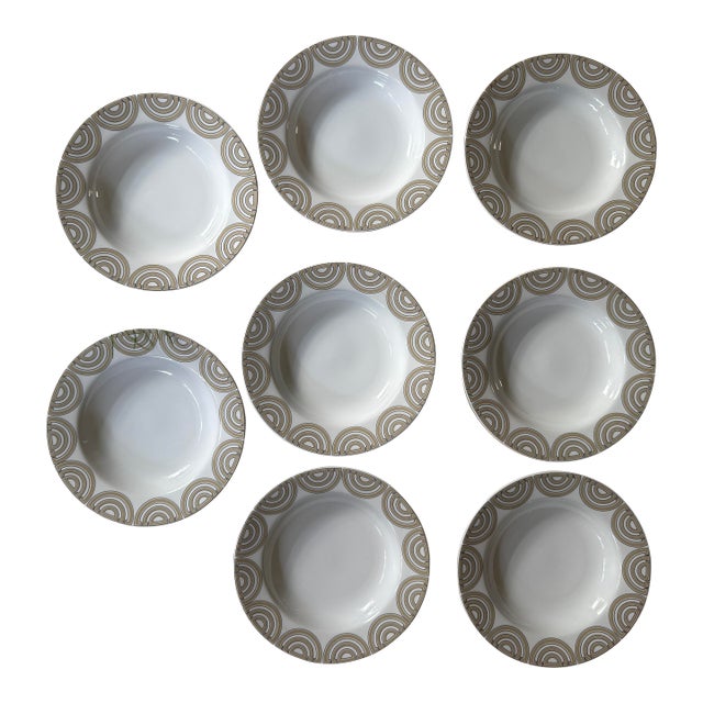 1976 Fitz and Floyd Bowls in the Ritz Pattern - Set of 8 For Sale