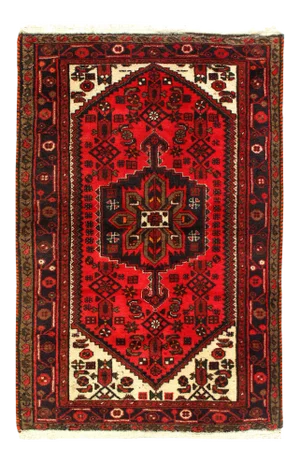 Persian Vintage Hamdan Rug -3'4'' X 5'