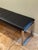 Metal Pair of Contemporary Aramith Fusion Stainless Steel & Leatherette Benches For Sale - Image 7 of 12