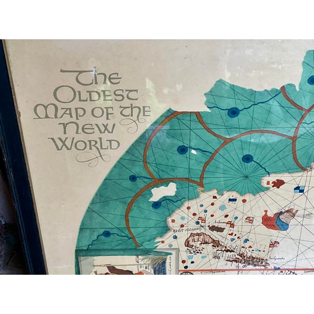 1930s Antique Oldest Map of the New World For Sale - Image 5 of 5