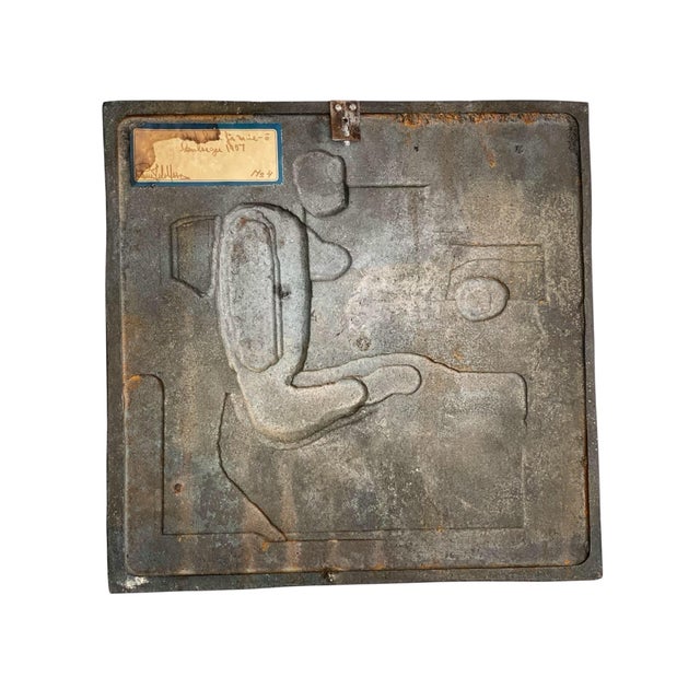 Allan Ebeling, Art Deco Modernist Wall Relief of a Football Player, 1930s, Cast Iron For Sale - Image 10 of 14