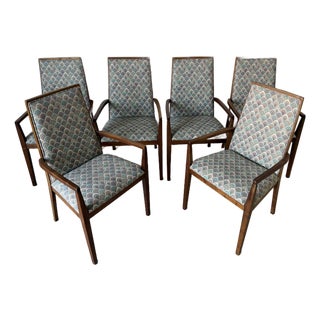 1970s Mid-Century Modern Dillingham Arm Dining Chairs – Set of 6 For Sale