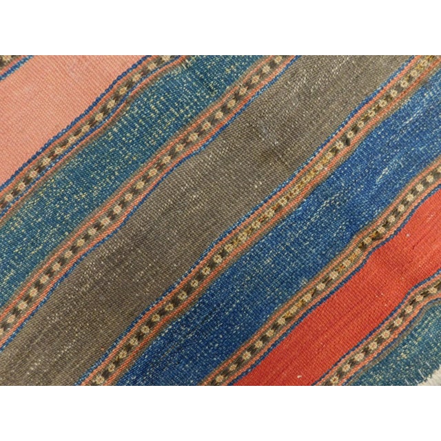 1920s Antique Hand Woven Persian Kilim Rug 3'8"x 3'4" For Sale - Image 11 of 13