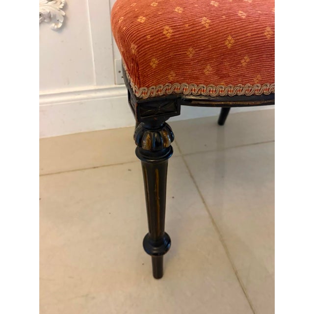 Antique Victorian Ebonised & Gilt Dining Chairs, 1880, Set of 4 For Sale - Image 10 of 18