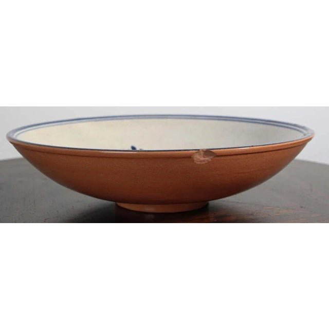 Blue Vintage Decorative Moorish Bowl Blue and White For Sale - Image 8 of 13