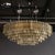Modernist Hand-Blown Murano Glass 6-Tier Oblong Reeded Paneled Glass Chandelier For Sale - Image 14 of 18