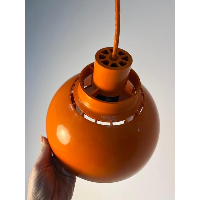 Orange Minisol Orange Pendant Lamp by K. Kewo for Nordisk Solar For Sale - Image 8 of 11