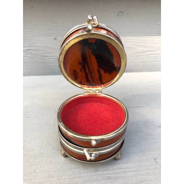 Diminutive Faux Marble Jewelry Box For Sale - Image 9 of 10