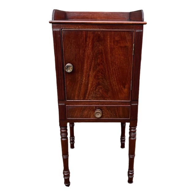 Antique Regency Mahogany Bedside Cupboard, 1820 For Sale