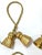 Vintage Brass Tassel Napkin Rings – Hollywood Regency Tabletop Decor, Entertaining Set of 6 For Sale - Image 4 of 6
