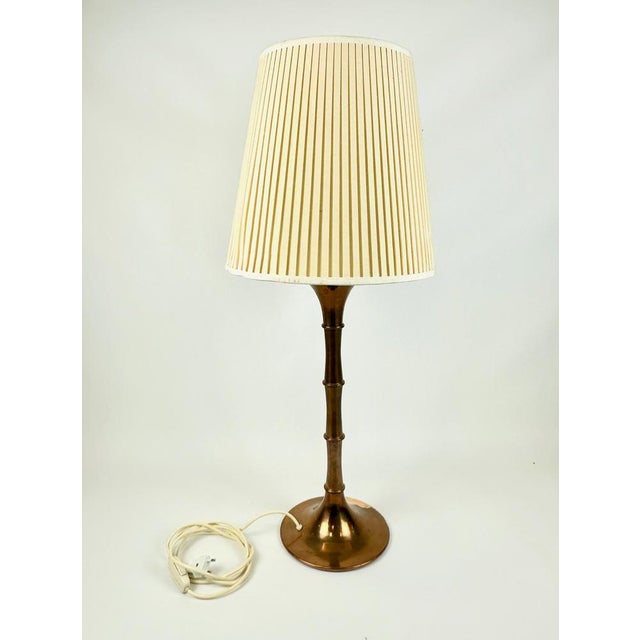 Mid-Century Modern Bamboo Table Lamp in Bronze by Ingo Maurer for Design M, 1970s For Sale - Image 9 of 9