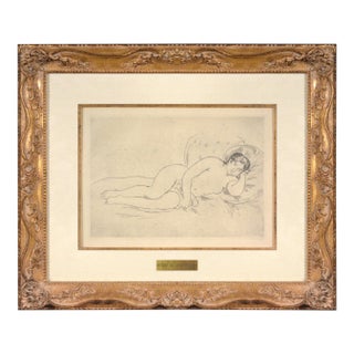 1906 Femme Nue Couchée Etching Pierre-Auguste Renoir For Sale