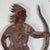 Epic 19th Century Indian Chief Trade Sign, Carved Wood in Painted Salmon Color For Sale - Image 4 of 14