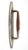 Vintage nickel plated brass door pull with a curved shaped handle and oval back plate. The original mounting screws are...