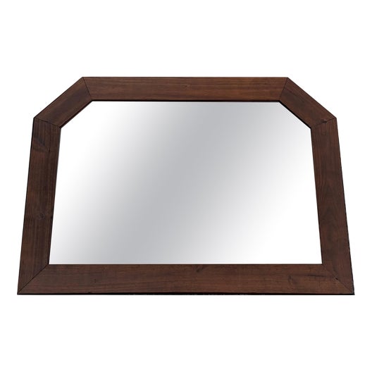 Vintage Oak Mirror, 1970s For Sale