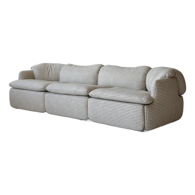 1970s Confidential Sofa by Alberto Rosselli for Saporiti For Sale