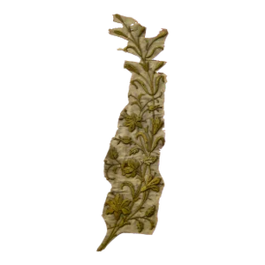 Early 19th Century Gold Embroidery Banner Fragment Branch (A)