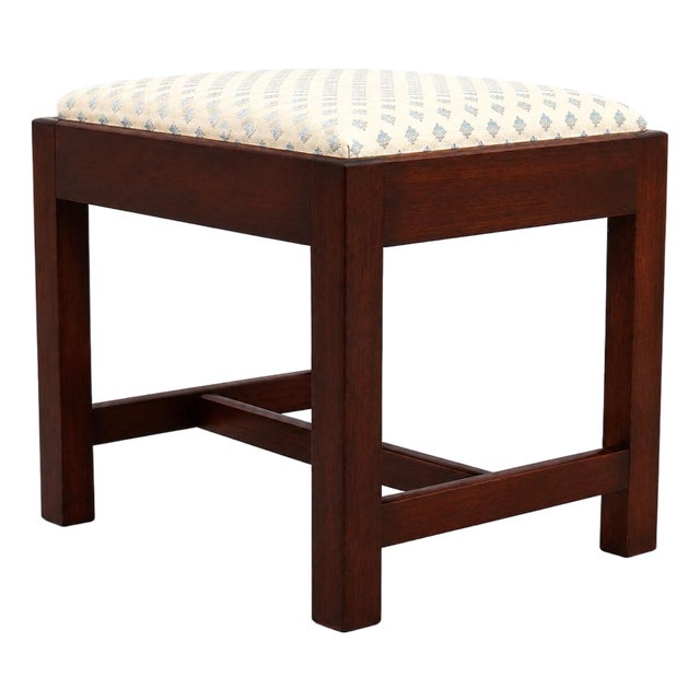 Colonial Williamsburg Kit Furniture Mahogany Footstool For Sale
