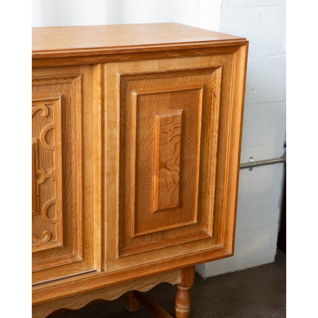 1960s Danish Oak Sideboard in the Manner of Kjærnulf For Sale - Image 13 of 18