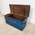 Antique Blue Painted Wooden Chest Dated 1871 For Sale - Image 9 of 16