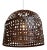 Vintage Indian iron cage basket thoughtfully repurposed into a one-of-a-kind pendant light, celebrating the raw beauty of...
