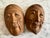 Vintage Japanese Kyogen Masks in Hand-Carved Wood, 1950s, Set of 2 For Sale - Image 3 of 15