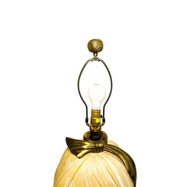 1982 Chapman Draped-Fabric Table Lamp For Sale - Image 10 of 11