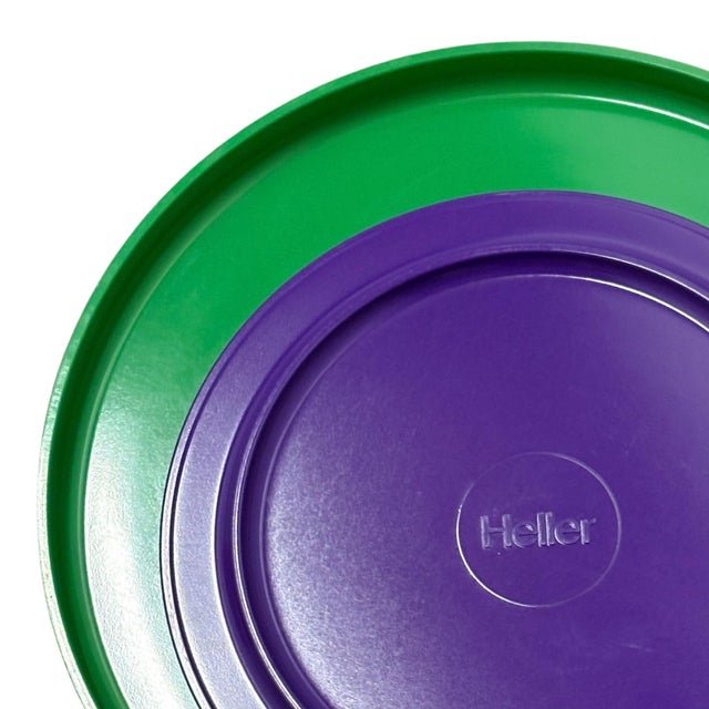 1970s Italian Heller Melamine Dinnerware - Set of 4 For Sale - Image 10 of 10