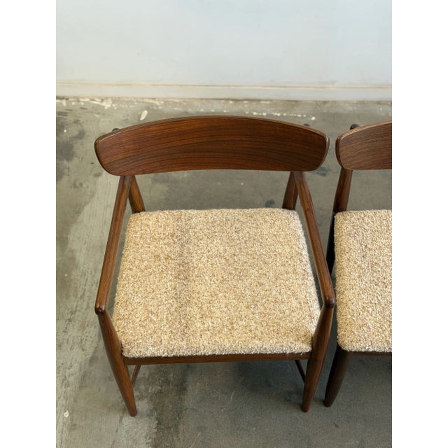 1950s Sculptural Walnut Dining Chairs - Set of Six For Sale - Image 13 of 18