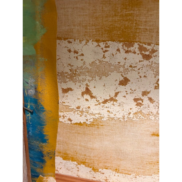 Gemstone Contemporary Mexican Abstract Landscape Painting Signed S. Ponce For Sale - Image 7 of 12
