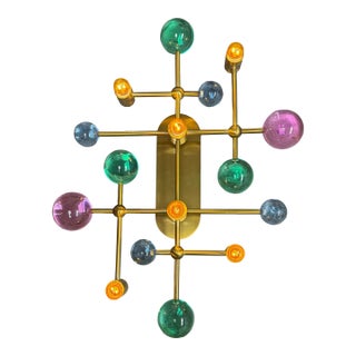 Jonathan Adler Globo Fretwork Sconce For Sale