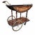 Vintage Italian Marquetry Two Tier Drop-Leaf Dessert/Bar Cart Trolley For Sale - Image 4 of 12