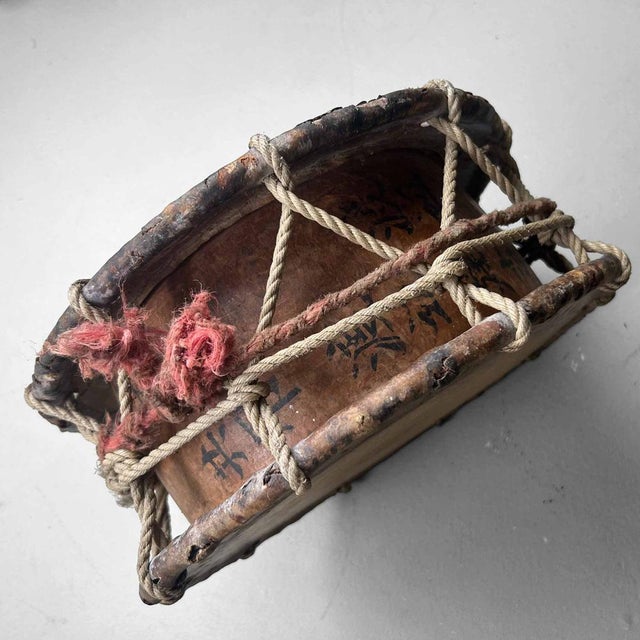 Late Edo Period Shimedaiko Japanese Barrel Drum For Sale - Image 9 of 14