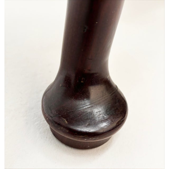 C. 1760 George II English Mahogany and Oak Lowboy For Sale - Image 10 of 12