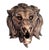 Antique Copper Finish Metal Lion Head Wall Sculptures For Sale - Image 9 of 9