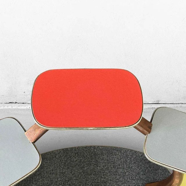 Large Mid-Century German Colorful Plant Stand or Flower Table, 1950s For Sale - Image 9 of 13