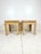 Vintage Pencil Reed Rattan Side Tables- A Pair For Sale In Tampa - Image 6 of 12