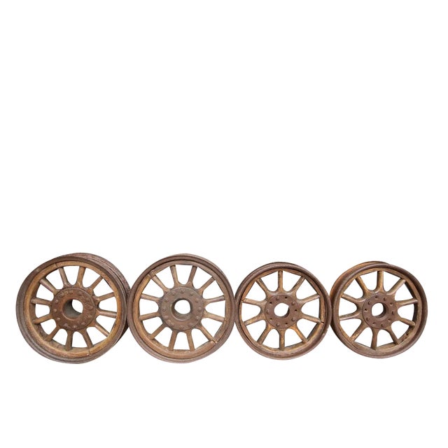 Vintage Car Spokes, Set of 4 For Sale