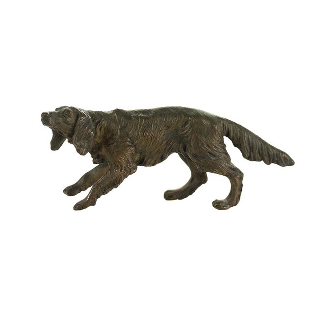 Vintage Austrian Bronze Setter Dog Figurine Chairish