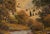 Mid 20th Century Signed Fall Landscape Oil Painting in Ornate Gilt Frame For Sale - Image 4 of 4