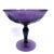 Amethyst Late 19th C. Amethyst Etched Glass Compote Art Nouveau Victorian Traditional For Sale - Image 8 of 10