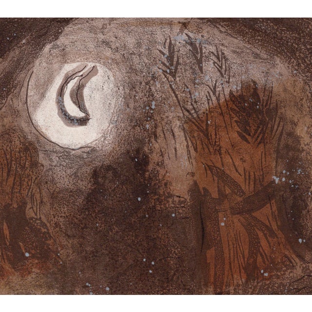 Modern Marc Chagall, Ruth aux pieds de Booz (Ruth at the Feet of Boaz), Nude, 1960, Original Lithograph For Sale - Image 3 of 8