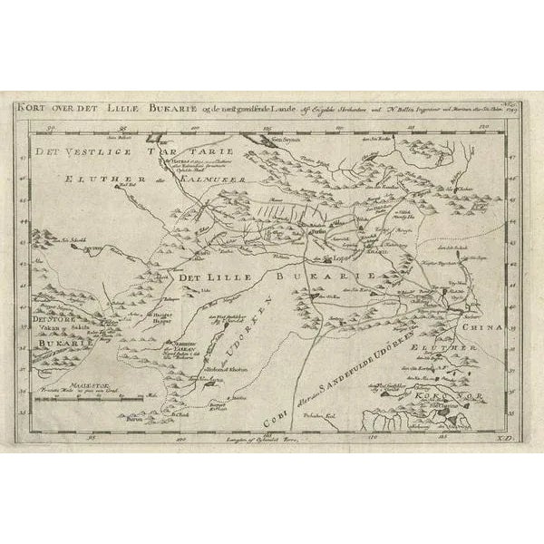 Map of Turkmenistan and Uzbekistan and Afghanistan, 1757 For Sale - Image 3 of 5