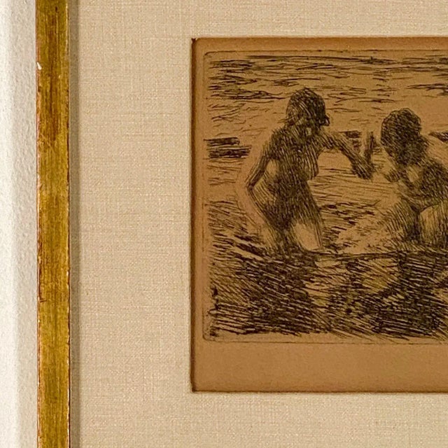 Lithograph of Bathing Beauties, Anders Zorn, Sweden Circa 1900 For Sale - Image 4 of 5