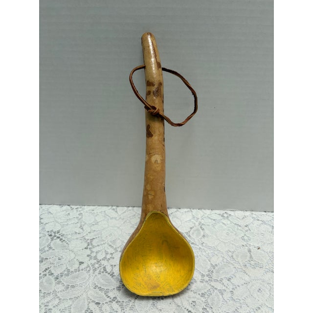 Handcrafted Vintage Gourd Ladle Decorative Spoon For Sale In Sacramento - Image 6 of 10
