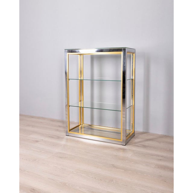 Vintage Metal and Glass Shelf by Renato Zevi, 1970s For Sale - Image 9 of 9