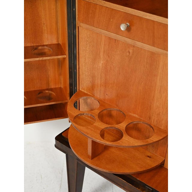 Scandinavian Bar Cabinet with Inlays, 1940s For Sale - Image 13 of 16