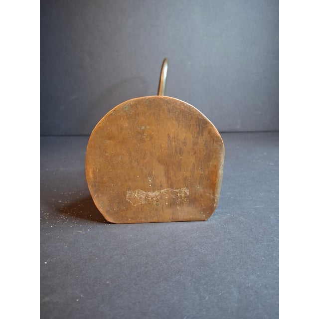 Metal Antique Flemish Brass Snotneus Oil Lamp Ornate Copper Lion Mask Fat Light 19thC For Sale - Image 7 of 18