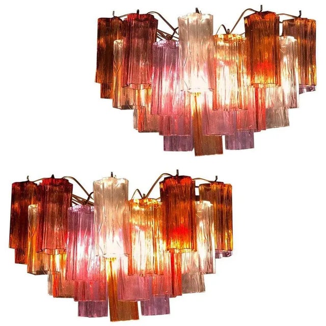 Multicolored Murano Glass Sconces in the Style of Venini, Set of 2 For Sale - Image 13 of 13