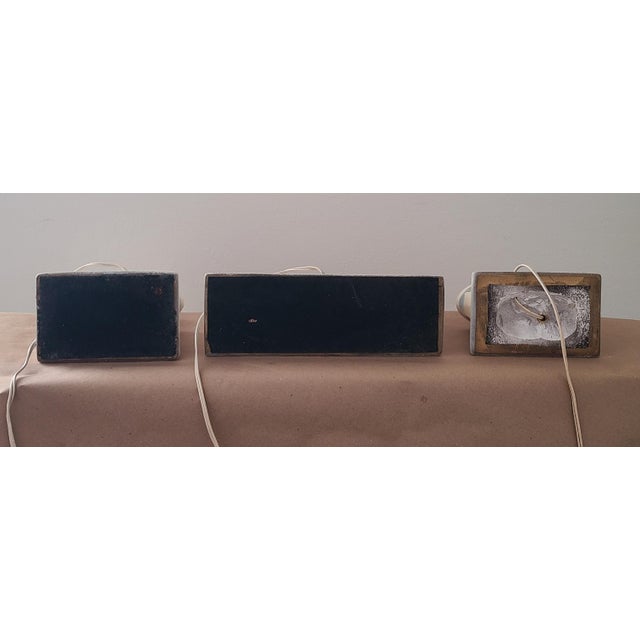 1950's Mid-Century Modern Set of Three Table Lamps by f.a.i.p. Style of Weinberg For Sale - Image 9 of 9